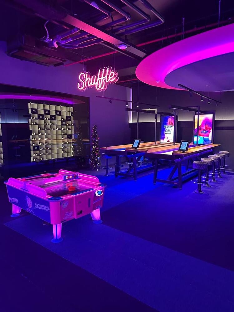 Gamestate - afgewerkte arcadehal