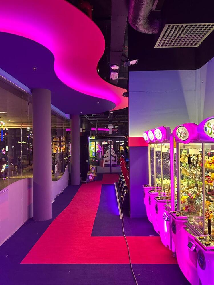 Gamestate - afgewerkte arcadehal