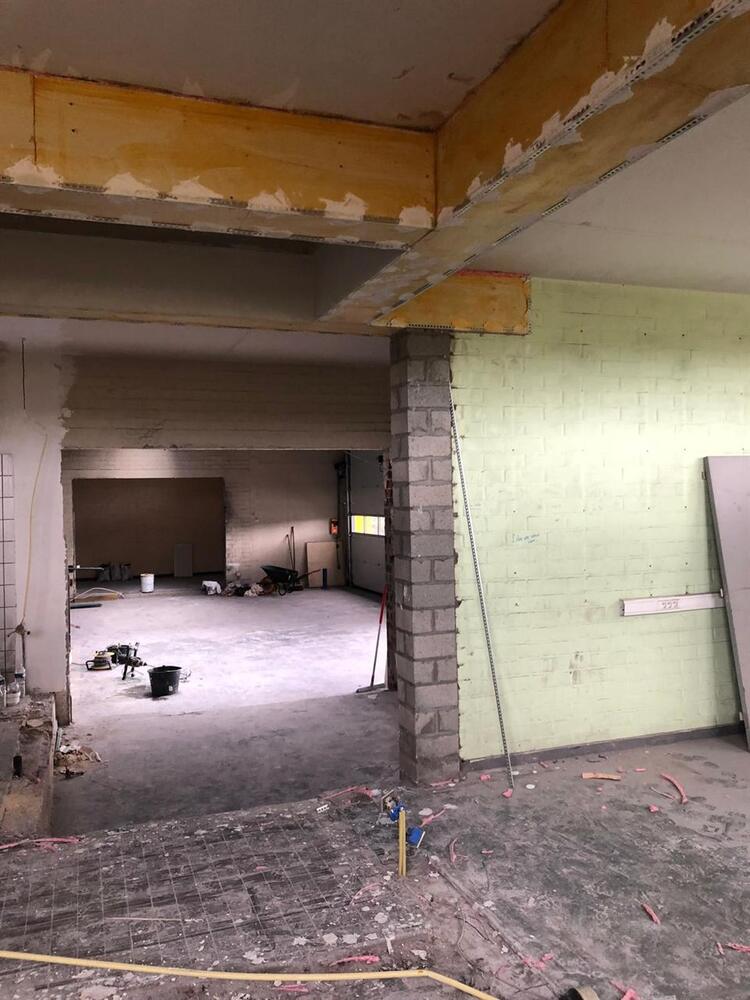 Infrabel magazijn - doorbraak en ruwbouw