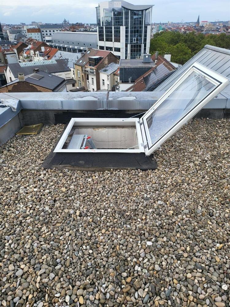 Kind en Gezin - afgewerkte glazen koepel met skyline